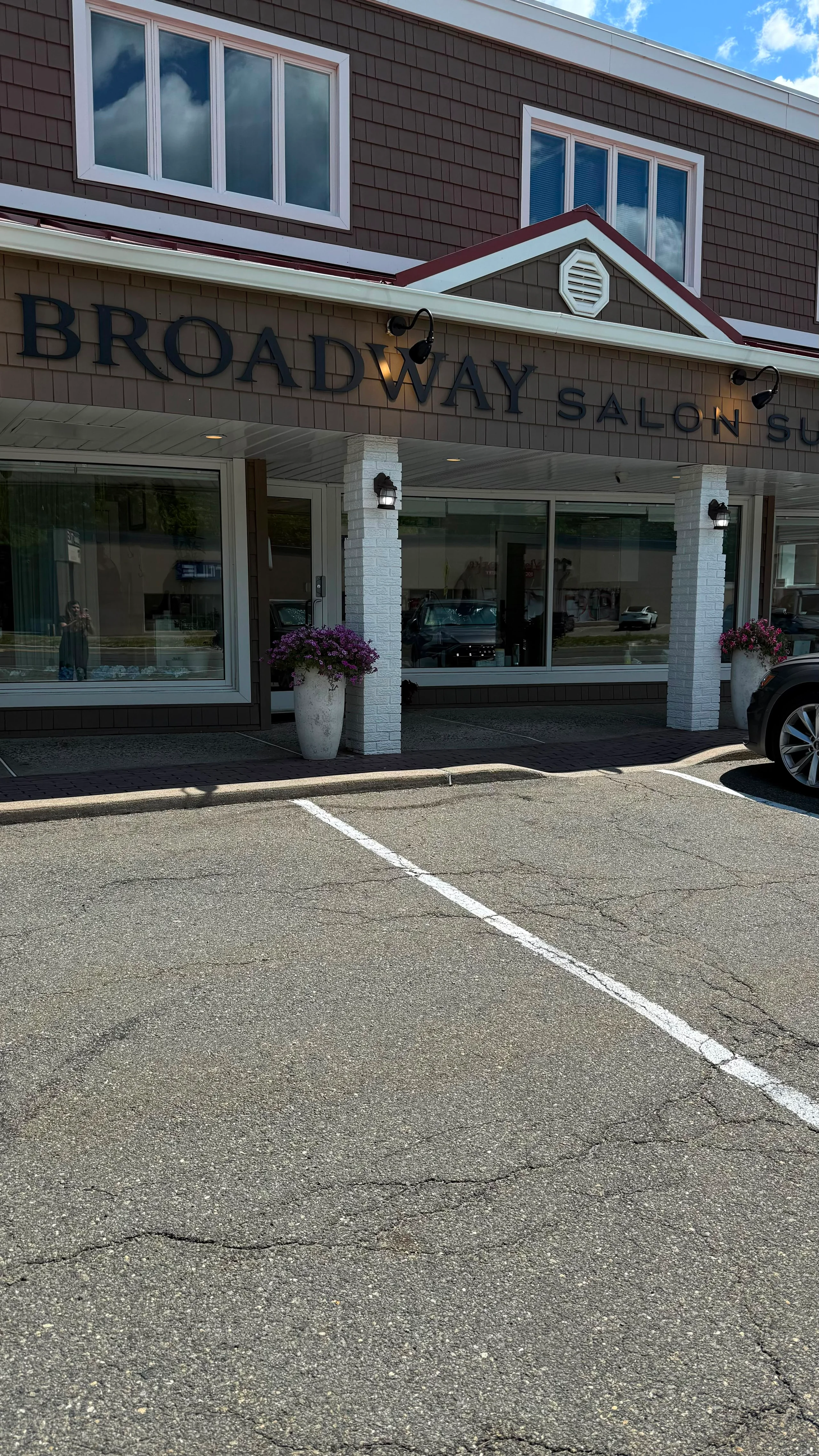 The Broadway Salon storefront, where the studio is located